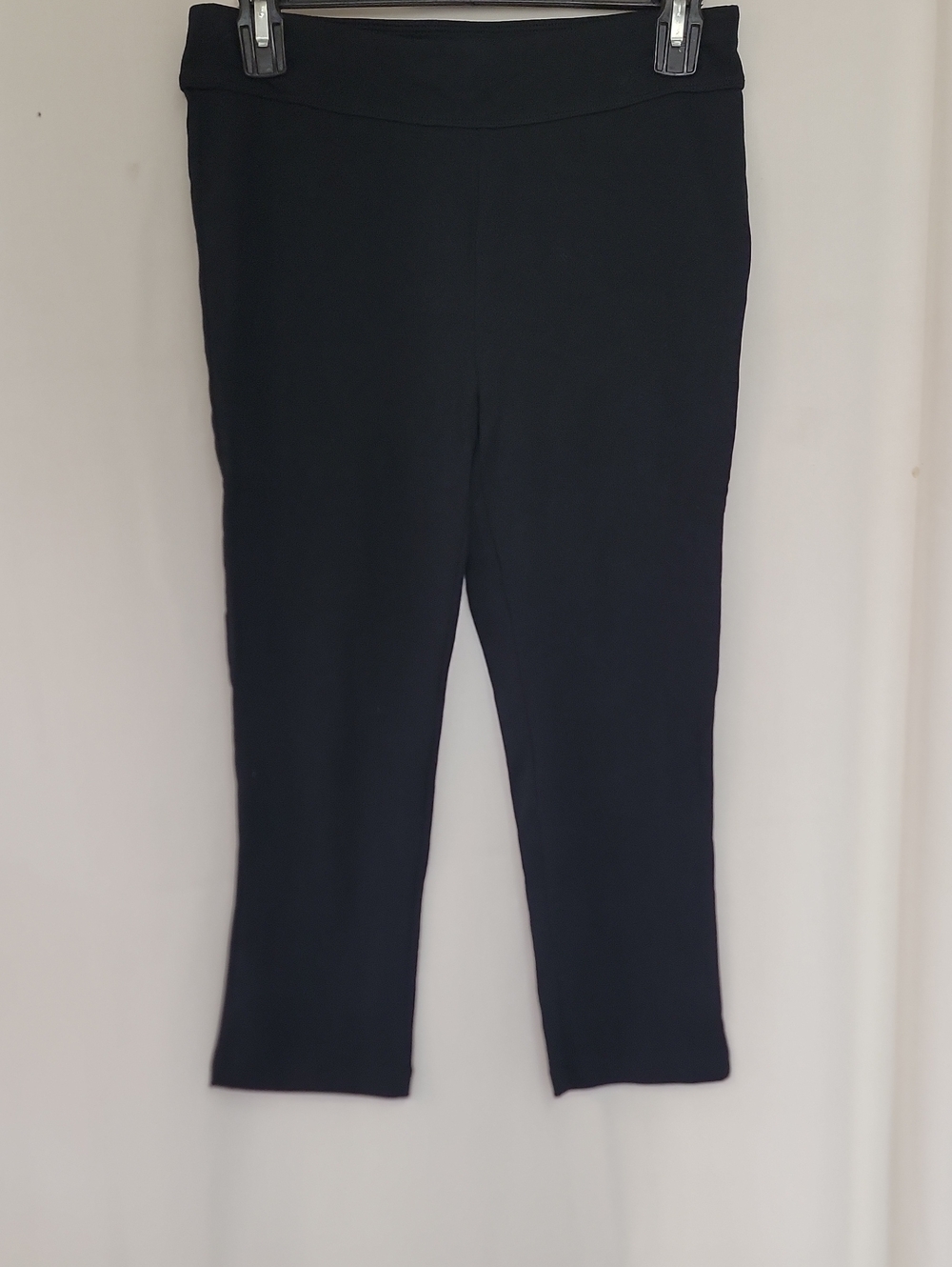 Spalding Black Cropped Stretch Ankle Pants